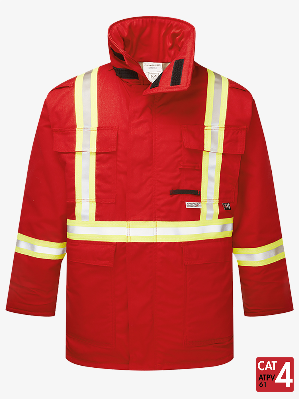 Avenger 9 oz Red Insulated Parka – ASR3215