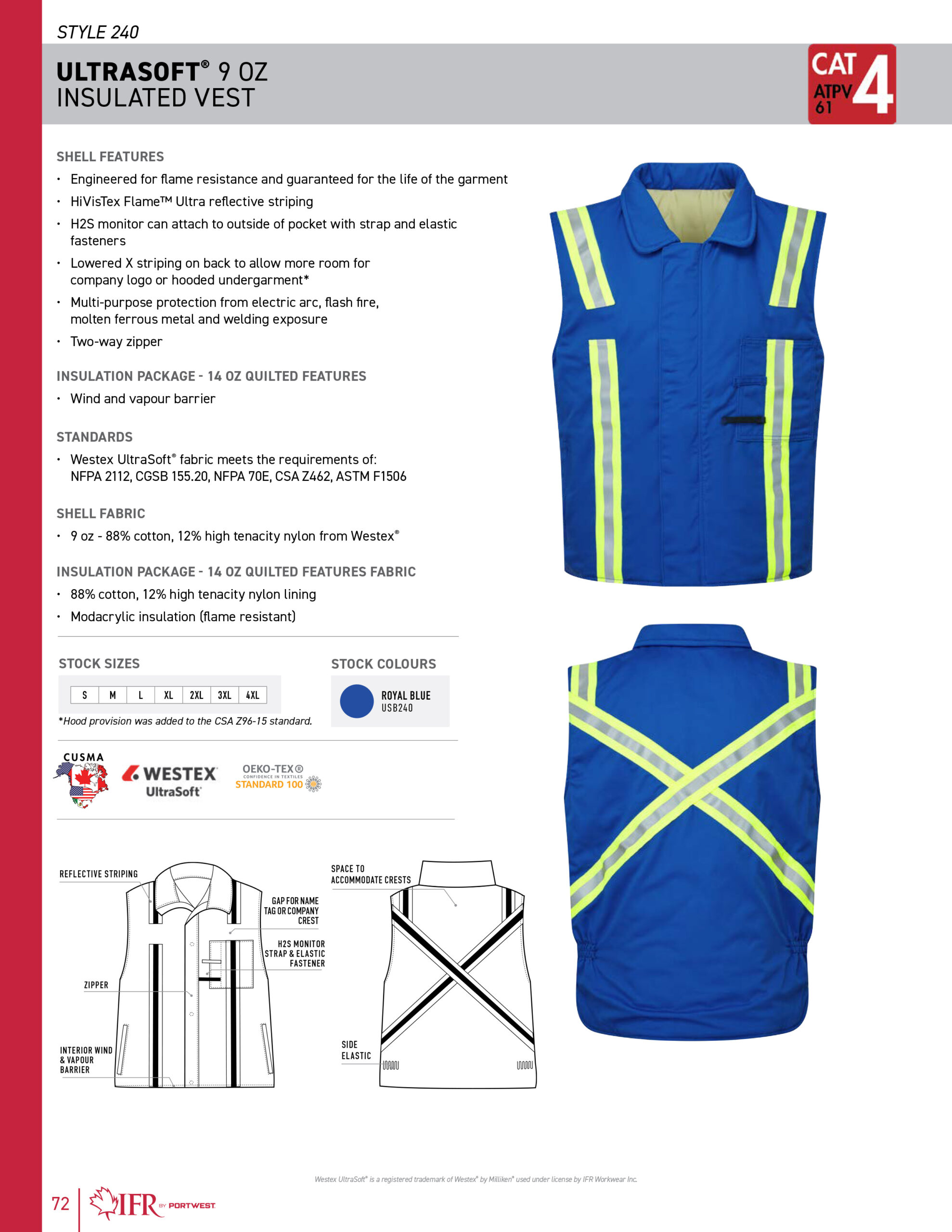 トップス BAL INSULATED WORK VEST Flame Resistant (FR) Insulated Vest | FR Winterwear