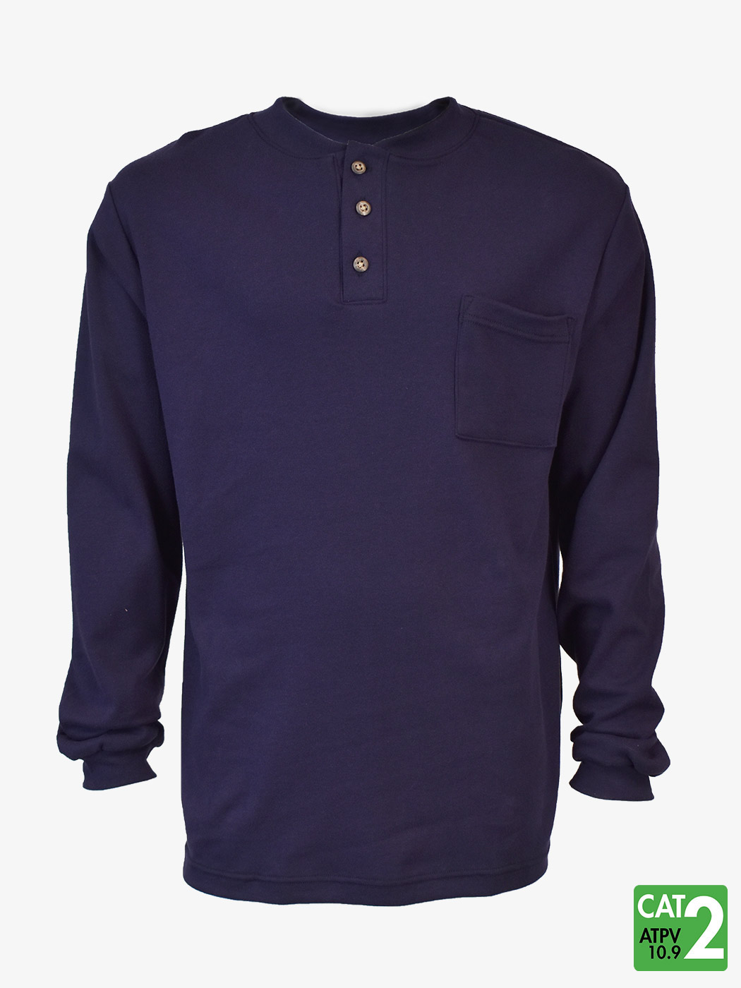 UltraSoft® 6 oz Henley Long Sleeve T-Shirt – Style 660