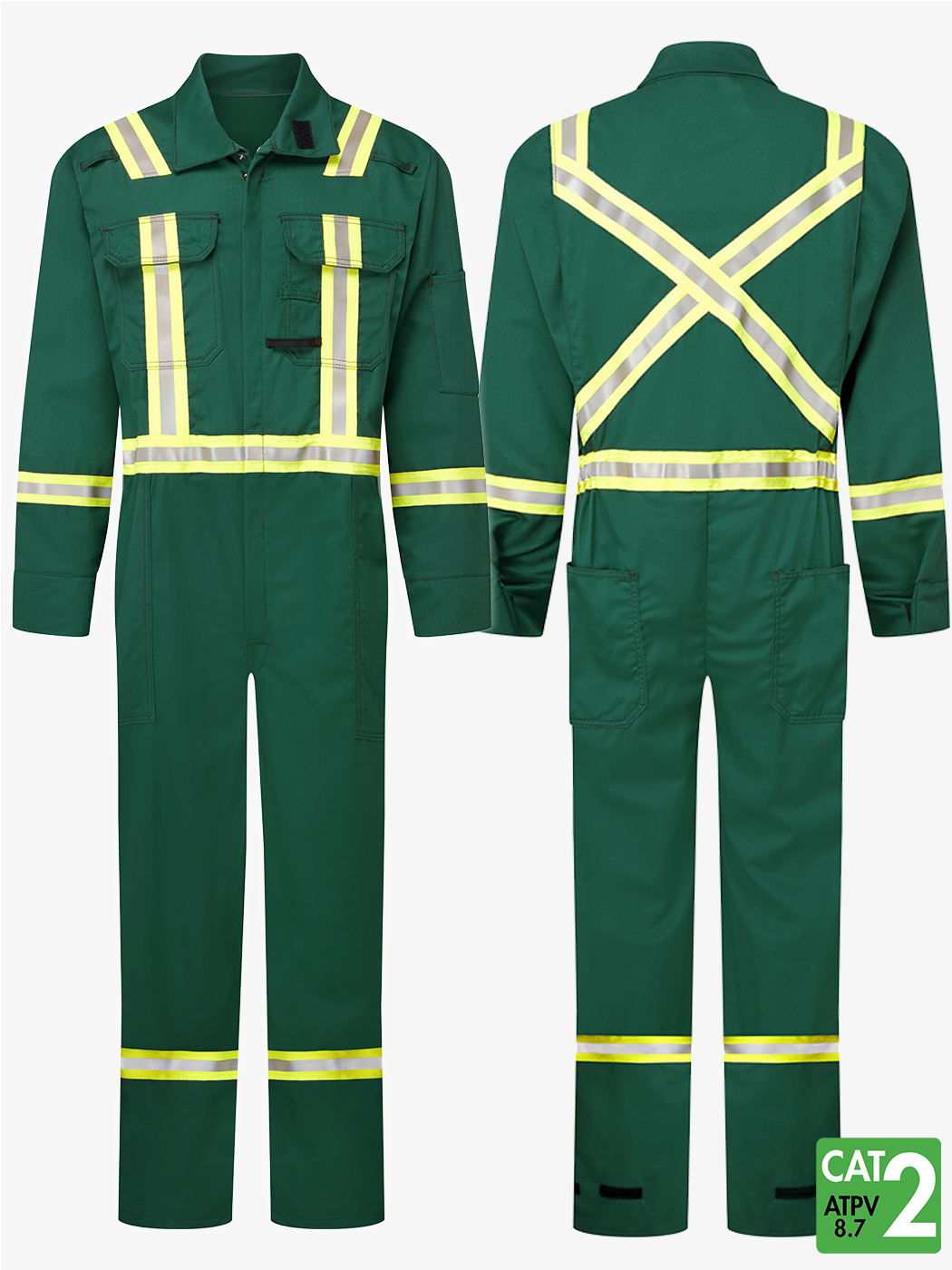 UltraSoft®7 oz Deluxe Green Coveralls – USG102