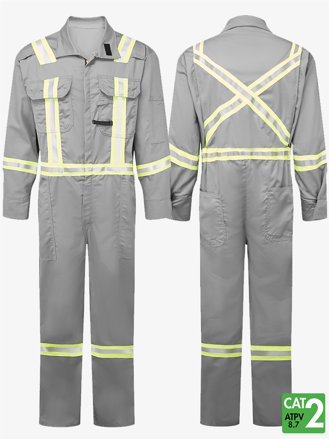 UltraSoft®7 oz Deluxe Grey Coveralls – USGY102