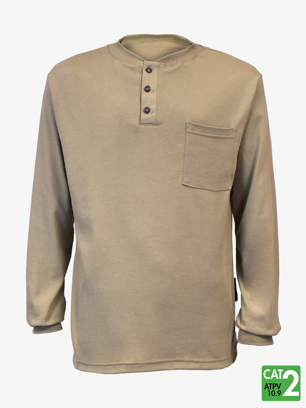 Ultrasoft® 6 oz Henley FR long sleeve shirt | Ultrasoft Summerwear 