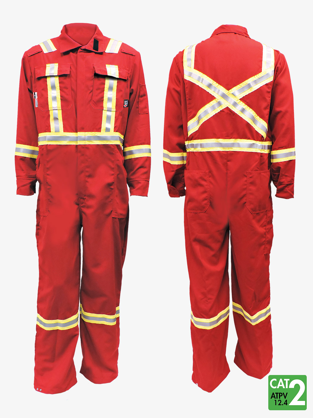 RED KAP, L ( 42 1/2 in x 44 in ), Orange, Coverall - 4FPJ4