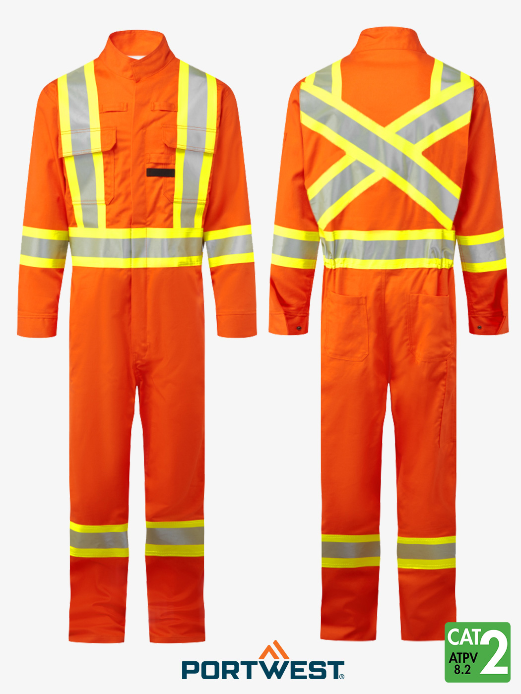 Bizflame® 88/12 Iona Xtra 7 oz FR 4″ Coverall- Style FR512