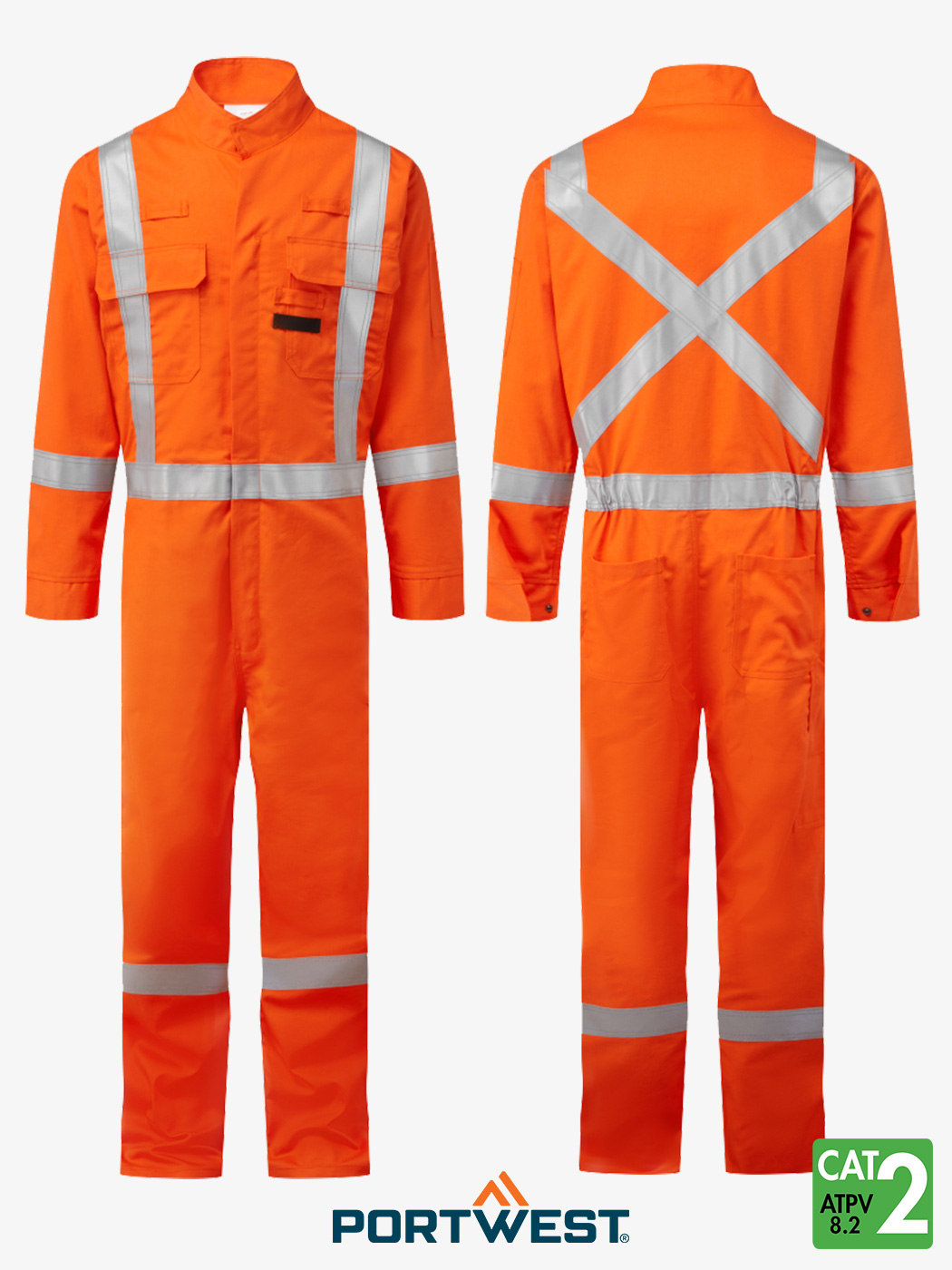 Bizflame® 88/12 X-Back 2” Iona FR Coverall- Style FR510