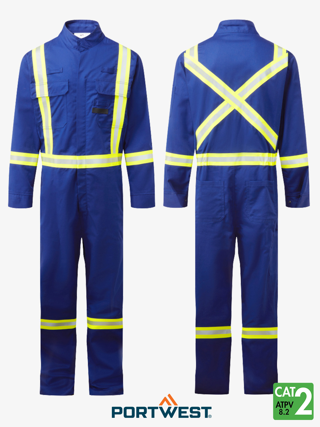 Bizflame® 88/12 X-Back 2” Iona Xtra FR Coverall- Style FR511