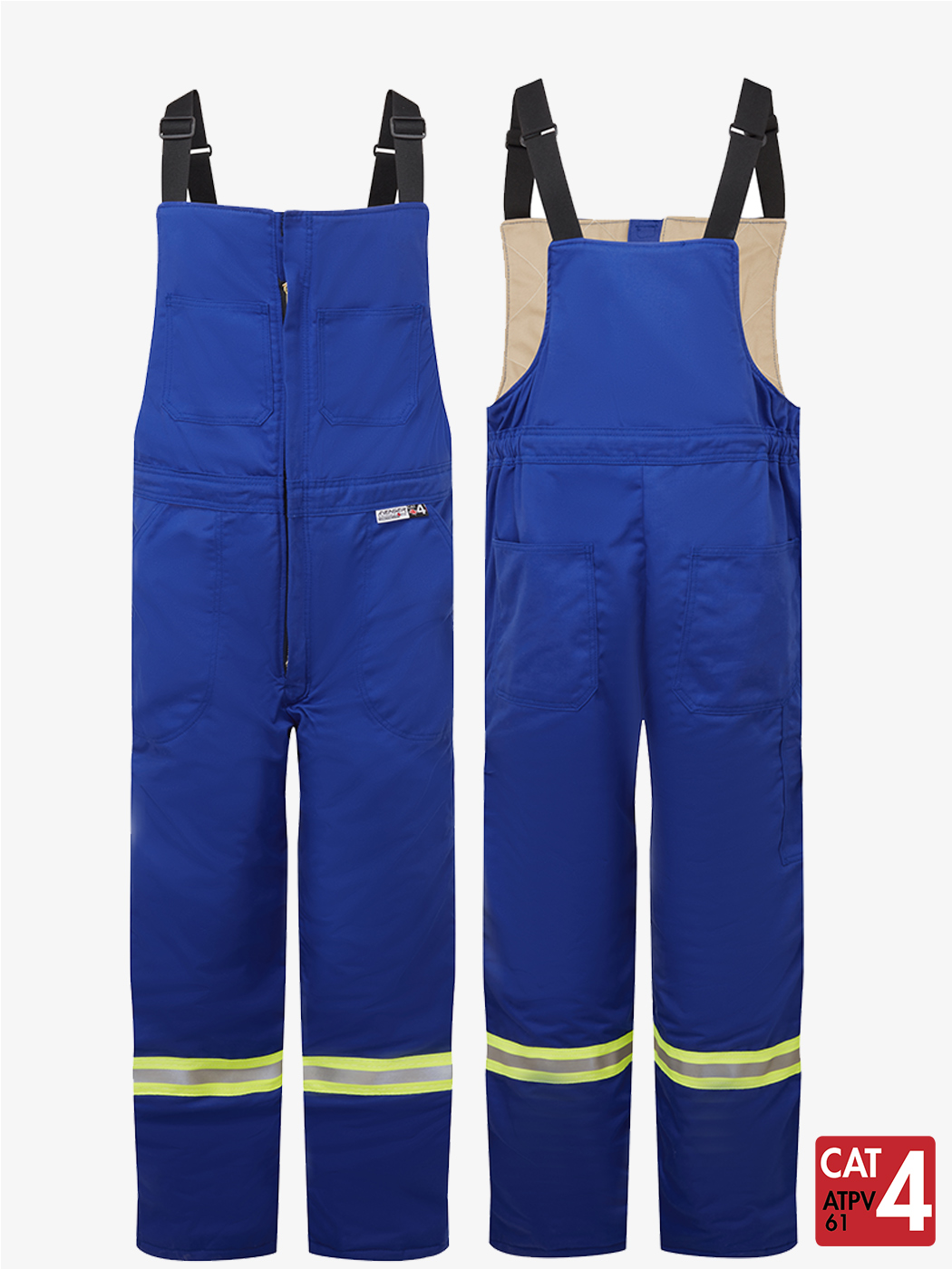 Avenger 9 oz Royal Blue Insulated Bib Pants – ASB3225