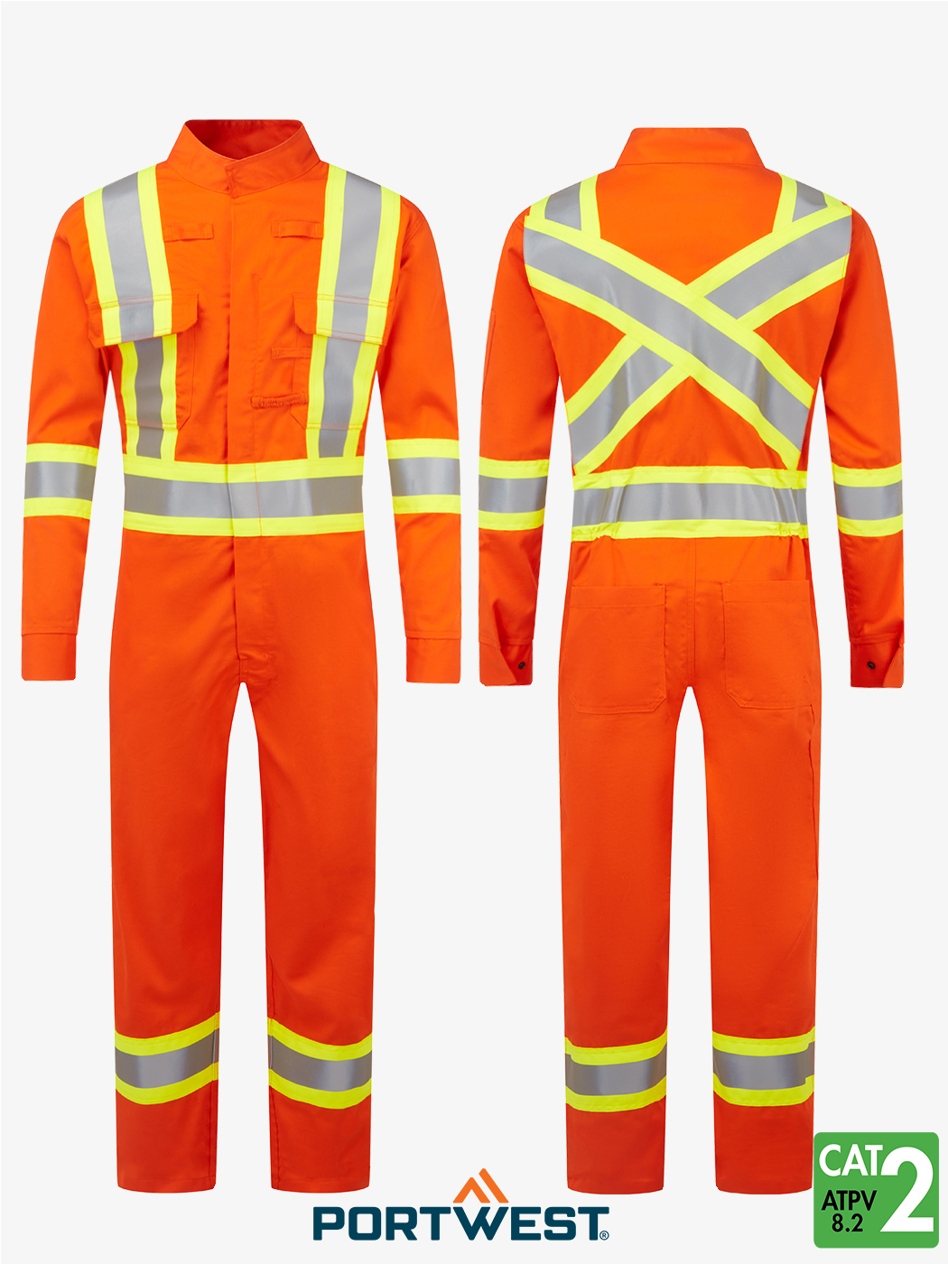 Bizflame® 88/12 4″ Xtra 7 oz FR Coverall- Style FR526