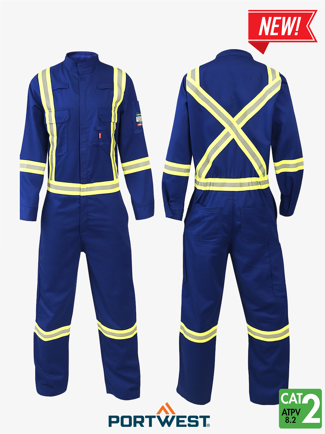 Bizflame® 88/12 X Back 2″ Iona Xtra Women’s FR 7oz Coverall – FR521