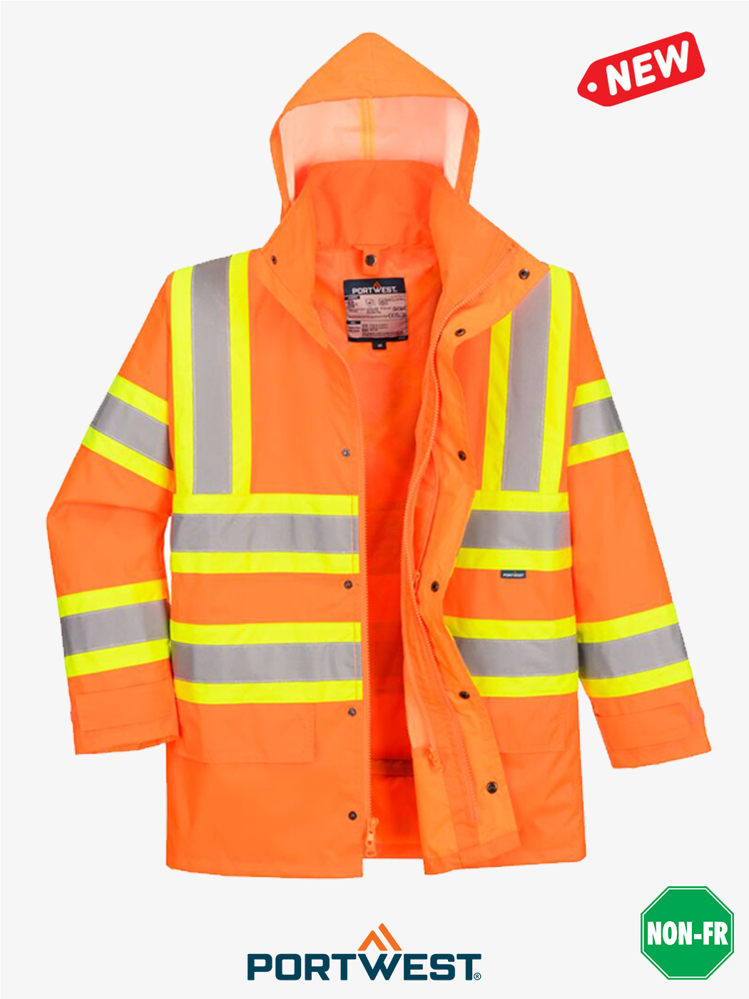 Hi-Vis 5-in-1 Orange Traffic Jacket – Style CA768OR