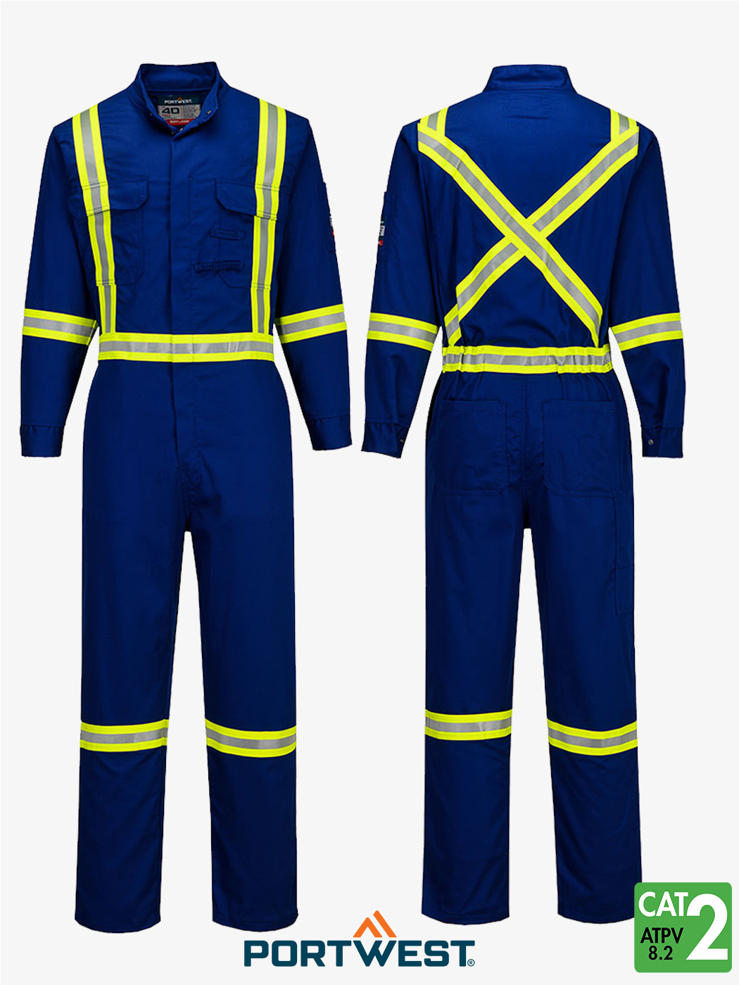 Bizflame® 88/12 Xtra FR 7oz Royal Blue Coverall – FR525RB