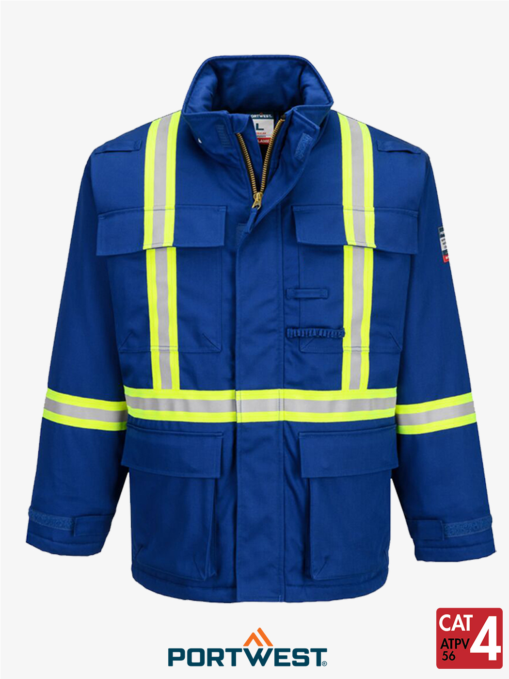 Bizflame® 88/12  Royal Blue Insulated FR Winter Parka – Style FR612RB